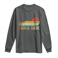 Funny Dad Jokes In A Dad-a-base Long Sleeve Shirt Retro Vintage Fathers Day