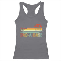 Funny Dad Jokes In A Dad-a-base Racerback Tank Top Retro Vintage Fathers Day