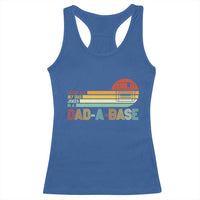 Funny Dad Jokes In A Dad-a-base Racerback Tank Top Retro Vintage Fathers Day