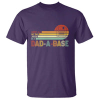 Funny Dad Jokes In A Dad-a-base T Shirt Retro Vintage Fathers Day