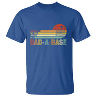 Funny Dad Jokes In A Dad-a-base T Shirt Retro Vintage Fathers Day