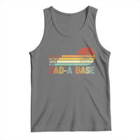 Funny Dad Jokes In A Dad-a-base Tank Top Retro Vintage Fathers Day