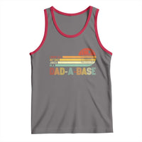 Funny Dad Jokes In A Dad-a-base Tank Top Retro Vintage Fathers Day