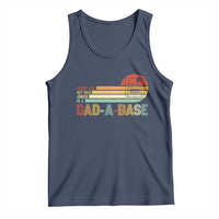Funny Dad Jokes In A Dad-a-base Tank Top Retro Vintage Fathers Day