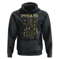 Proud Army Dad Hoodie Military Father US Army Camo Flag