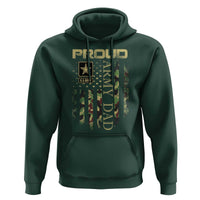 Proud Army Dad Hoodie Military Father US Army Camo Flag