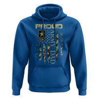 Proud Army Dad Hoodie Military Father US Army Camo Flag