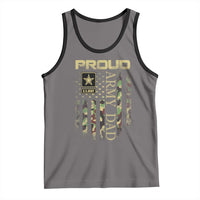Proud Army Dad Tank Top Military Father US Army Camo Flag