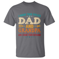 I Have Two Titles Dad And Grandpa T Shirt Retro Father's Day Grandpa Gift