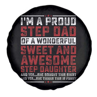 Funny Stepdad Spare Tire Cover Step Daughter Bonus Step Dad Fathers Day