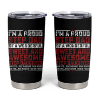 Funny Stepdad Tumbler Cup Step Daughter Bonus Step Dad Fathers Day
