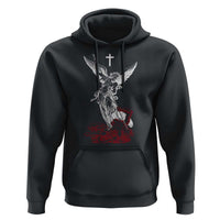 Saint Michael The Archangel Defeating Satan Hoodie