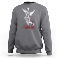Saint Michael The Archangel Defeating Satan Sweatshirt