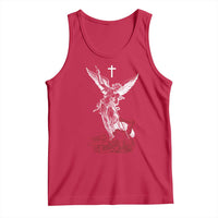 Saint Michael The Archangel Defeating Satan Tank Top
