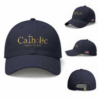Catholic Since 33 AD Baseball Cap Christianity Crucifix Jesus Eucharist