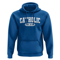 Catholic Since 33 AD Hoodie Vintage Varsity Crucifix Jesus Eucharist Christianity