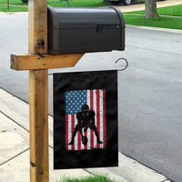 American Flag Football Garden Flag Cool Distressed Vintage Patriotic Football Player - Wonder Print Shop