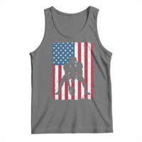 American Flag Football Tank Top Cool Distressed Vintage Patriotic Football Player - Wonder Print Shop