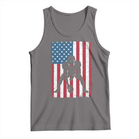 American Flag Football Tank Top Cool Distressed Vintage Patriotic Football Player - Wonder Print Shop