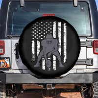 Football Player American Flag Spare Tire Cover Cool Distressed Vintage Patriotic - Wonder Print Shop