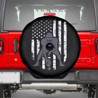 Football Player American Flag Spare Tire Cover Cool Distressed Vintage Patriotic - Wonder Print Shop