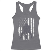 Football Player American Flag Racerback Tank Top Cool Distressed Vintage Patriotic - Wonder Print Shop