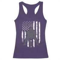 Football Player American Flag Racerback Tank Top Cool Distressed Vintage Patriotic - Wonder Print Shop