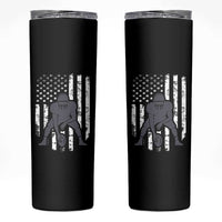 Football Player American Flag Skinny Tumbler Cool Distressed Vintage Patriotic - Wonder Print Shop