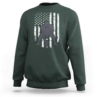 Football Player American Flag Sweatshirt Cool Distressed Vintage Patriotic - Wonder Print Shop