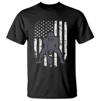 Football Player American Flag T Shirt Cool Distressed Vintage Patriotic - Wonder Print Shop