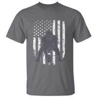 Football Player American Flag T Shirt Cool Distressed Vintage Patriotic - Wonder Print Shop