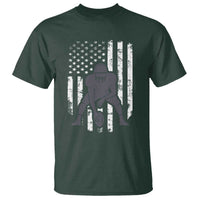 Football Player American Flag T Shirt Cool Distressed Vintage Patriotic - Wonder Print Shop