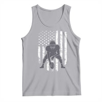 Football Player American Flag Tank Top Cool Distressed Vintage Patriotic - Wonder Print Shop