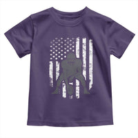 Football Player American Flag Toddler T Shirt Cool Distressed Vintage Patriotic - Wonder Print Shop