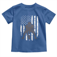 Football Player American Flag Toddler T Shirt Cool Distressed Vintage Patriotic - Wonder Print Shop