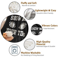 Funny Fantasy Football Throw Blanket Show Me Your TDs Draft Party commish FFL - Wonder Print Shop