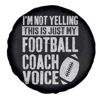 Football Coach Spare Tire Cover Cool Distressed Vintage Funny Not Yelling - Wonder Print Shop