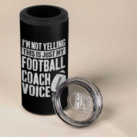 Football Coach 4 in 1 Can Cooler Tumbler Cool Distressed Vintage Funny Not Yelling - Wonder Print Shop