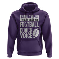 Football Coach Hoodie Cool Distressed Vintage Funny Not Yelling - Wonder Print Shop