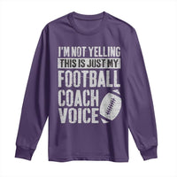 Football Coach Long Sleeve Shirt Cool Distressed Vintage Funny Not Yelling - Wonder Print Shop