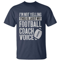 Football Coach T Shirt Cool Distressed Vintage Funny Not Yelling - Wonder Print Shop