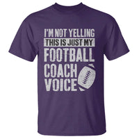 Football Coach T Shirt Cool Distressed Vintage Funny Not Yelling - Wonder Print Shop