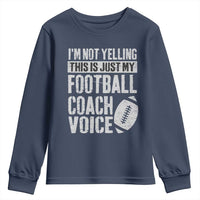 Football Coach Youth Sweatshirt Cool Distressed Vintage Funny Not Yelling - Wonder Print Shop