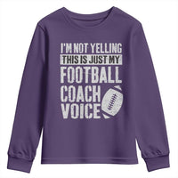Football Coach Youth Sweatshirt Cool Distressed Vintage Funny Not Yelling - Wonder Print Shop