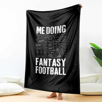Funny Fantasy Football Throw Blanket Draft Party Commish FFL Vintage Touchdown Season - Wonder Print Shop