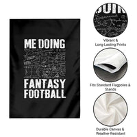Funny Fantasy Football Garden Flag Draft Party Commish FFL Vintage Touchdown Season - Wonder Print Shop