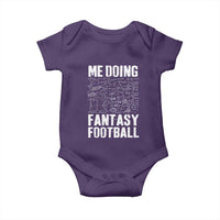 Funny Fantasy Football Baby Onesie Draft Party Commish FFL Vintage Touchdown Season - Wonder Print Shop