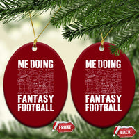 Funny Fantasy Football Ceramic Ornament Draft Party Commish FFL Vintage Touchdown Season - Wonder Print Shop