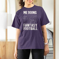Funny Fantasy Football T Shirt For Women Draft Party Commish FFL Vintage Touchdown Season - Wonder Print Shop