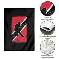 Trinidad and Tobago Cricket Garden Flag Retro Vintage Sport Trini Trinidadian Flag Cricket Fan